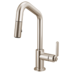 Brizo 63964LF Litze® Pull-Down Prep Faucet with Angle Spout - Industrial Handle - Image 4