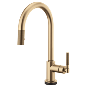 Brizo 64043LF Litze® SmartTouch® Pull-Down Kitchen Faucet with Arc Spout and Knurled Handle