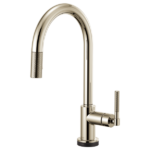 Brizo 64043LF Litze® SmartTouch® Pull-Down Kitchen Faucet with Arc Spout and Knurled Handle - Image 2