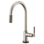 Brizo 64043LF Litze® SmartTouch® Pull-Down Kitchen Faucet with Arc Spout and Knurled Handle - Image 3