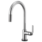 Brizo 64044LF Litze® SmartTouch® Pull-Down Kitchen Faucet with Arc Spout and Industrial Handle - Image 2