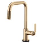 Brizo 64054LF Litze® SmartTouch® Pull-Down Kitchen Faucet with Square Spout and Industrial Handle