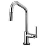 Brizo 64063LF Litze® SmartTouch® Pull-Down Kitchen Faucet with Angled Spout and Knurled Handle - Image 2