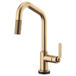 Brizo 64064LF Litze® SmartTouch® Pull-Down Kitchen Faucet with Angled Spout and Industrial Handle