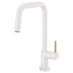 Brizo 64065LF-MWLHP--HLK175-MWPN Jason Wu for Brizo™ SmartTouch® Pull-Down Kitchen Faucet with Square Spout - Less Handle