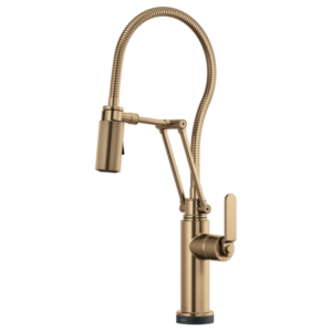 Brizo 64144LF Litze® SmartTouch® Articulating Kitchen Faucet With Finished Hose