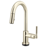 Brizo 64943LF Litze® Smarttouch Pull-Down Prep Faucet with Arc Spout - Knurled Handle - Image 5