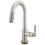 Brizo 64943LF Litze® Smarttouch Pull-Down Prep Faucet with Arc Spout - Knurled Handle - Image 4