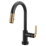Brizo 64944LF Litze® Smarttouch Pull-Down Prep Faucet with Arc Spout - Industrial Handle - Image 3