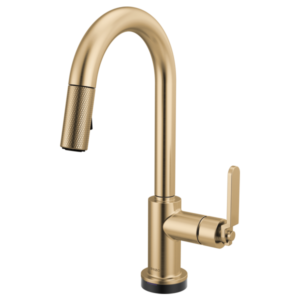 Brizo 64944LF Litze® Smarttouch Pull-Down Prep Faucet with Arc Spout - Industrial Handle