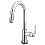 Brizo 64944LF Litze® Smarttouch Pull-Down Prep Faucet with Arc Spout - Industrial Handle - Image 2