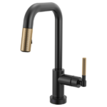 Brizo 64953LF Litze® Smarttouch Pull-Down Prep Faucet with Square Spout - Knurled Handle - Image 3