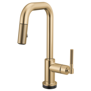 Brizo 64953LF Litze® Smarttouch Pull-Down Prep Faucet with Square Spout - Knurled Handle
