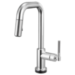 Brizo 64953LF Litze® Smarttouch Pull-Down Prep Faucet with Square Spout - Knurled Handle - Image 2