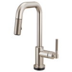 Brizo 64953LF Litze® Smarttouch Pull-Down Prep Faucet with Square Spout - Knurled Handle - Image 4