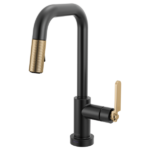 Brizo 64954LF Litze® Smarttouch Pull-Down Prep Faucet with Square Spout - Industrial Handle - Image 3