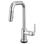 Brizo 64954LF Litze® Smarttouch Pull-Down Prep Faucet with Square Spout - Industrial Handle - Image 2