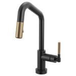 Brizo 64963LF Litze® Smarttouch Pull-Down Prep Faucet with Angle Spout - Knurled Handle - Image 3