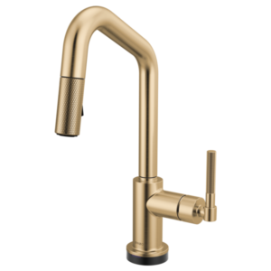 Brizo 64963LF Litze® Smarttouch Pull-Down Prep Faucet with Angle Spout - Knurled Handle