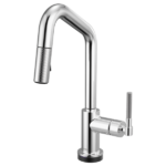 Brizo 64963LF Litze® Smarttouch Pull-Down Prep Faucet with Angle Spout - Knurled Handle - Image 2