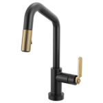 Brizo 64964LF Litze® Smarttouch Pull-Down Prep Faucet with Angle Spout - Industrial Handle - Image 3