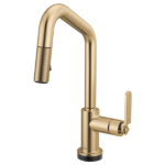 Brizo 64964LF Litze® Smarttouch Pull-Down Prep Faucet with Angle Spout - Industrial Handle