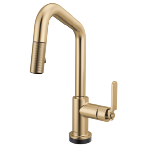 Brizo 64964LF Litze® Smarttouch Pull-Down Prep Faucet with Angle Spout - Industrial Handle