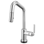 Brizo 64964LF Litze® Smarttouch Pull-Down Prep Faucet with Angle Spout - Industrial Handle - Image 2