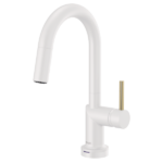 Brizo 64975LF-MWLHP--HLK175-MWPN Jason Wu for Brizo™ SmartTouch® Pull-Down Prep Kitchen Faucet with Arc Spout - Less Handle
