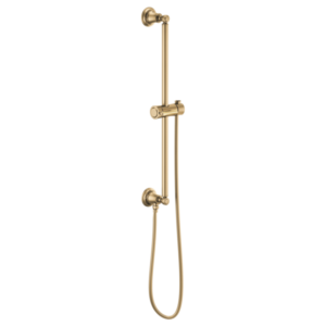 Brizo 74795 Essential™ Shower Series Classic Round Slide Bar With Hose