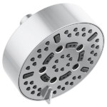 Brizo 87292 Essential™ Shower Series 5” Linear Round H2Okinetic® Multi-Function Wall Mount Shower Head - 1.75 GPM - Image 3