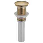Brizo push button pop-up drain without overflow in Luxe Gold