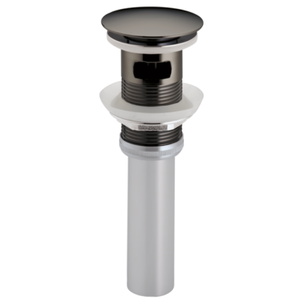 Brizo RP72414BNX push-button lavatory drain with overflow in Brilliance® Black Onyx