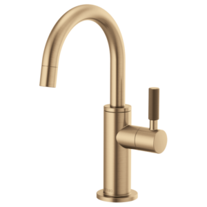 Brizo 61343LF-C Litze® Beverage Faucet with Arc Spout and Knurled Handle