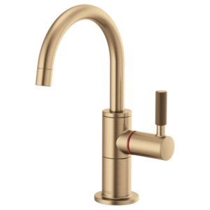 Brizo 61343LF-H Litze® Instant Hot Faucet with Arc Spout and Knurled Handle
