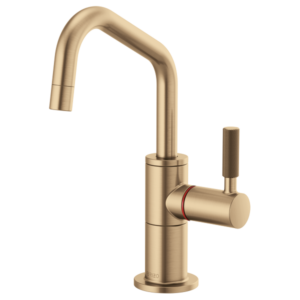 Brizo 61363LF-H Litze® Instant Hot Faucet with Angled Spout and Knurled Handle