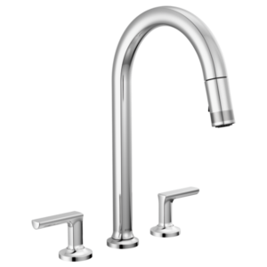 Brizo 62506LF-PCLHP-L Kintsu® Widespread Pull-Down Faucet with Arc Spout - Less Handles