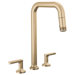 Brizo 62507LF-SSLHP-L Kintsu® Widespread Pull-Down Faucet with Square Spout - Less Handles - Image 4