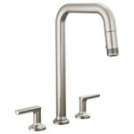 Brizo 62507LF-SSLHP-L Kintsu® Widespread Pull-Down Faucet with Square Spout - Less Handles