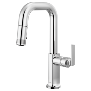 Brizo 63907LF-PCLHP-L Kintsu® Pull-Down Prep Faucet with Square Spout - Less Handle