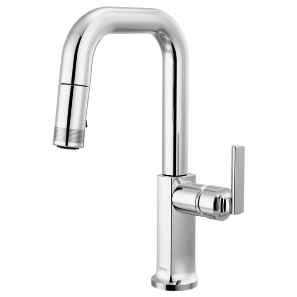 Brizo 63907LF-PCLHP-L Kintsu® Pull-Down Prep Faucet with Square Spout - Less Handle