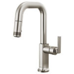 Brizo 63907LF-SSLHP-L Kintsu® Pull-Down Prep Faucet with Square Spout - Less Handle