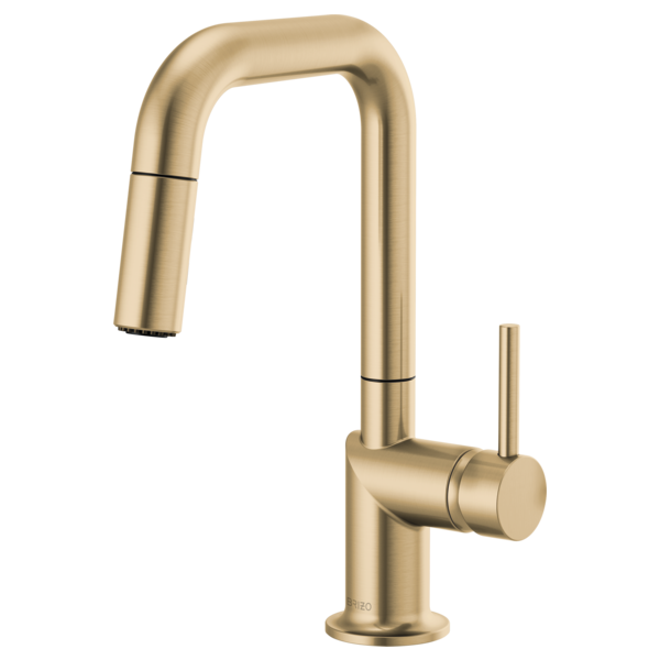 Brizo 63965LF-GLLHP Odin® Pull-Down Prep Faucet with Square Spout - Less Handle