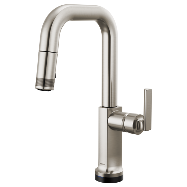 Brizo 64907LF-SSLHP-L Kintsu® SmartTouch® Pull-Down Prep Faucet with Square Spout - Less Handle