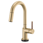 Brizo 64975LF-GLLHP Odin® SmartTouch® Pull-Down Prep Kitchen Faucet with Arc Spout - Less Handle - Image 13