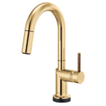Brizo 64975LF-GLLHP Odin® SmartTouch® Pull-Down Prep Kitchen Faucet with Arc Spout - Less Handle - Image 11