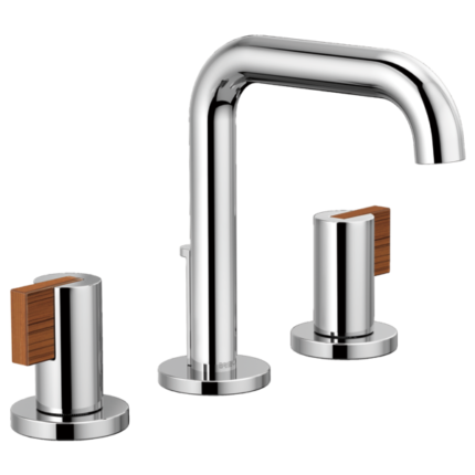 Litze widespread lavatory faucet in Luxe Gold finish