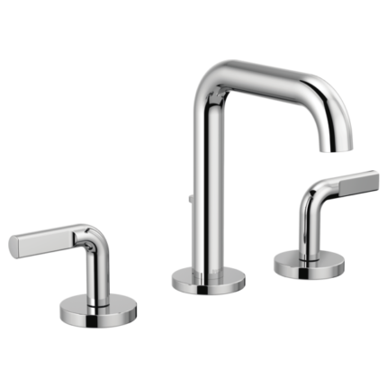Litze widespread lavatory faucet in Luxe Gold finish