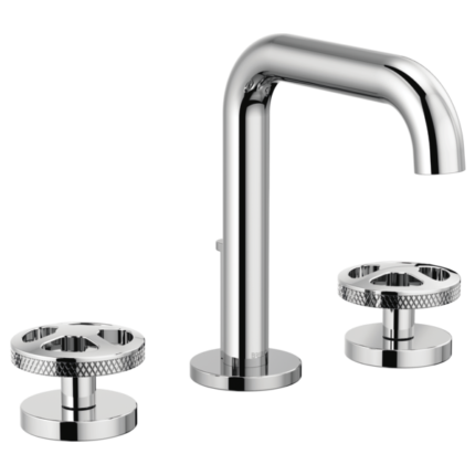 Litze widespread lavatory faucet in Brilliance Luxe Gold finish