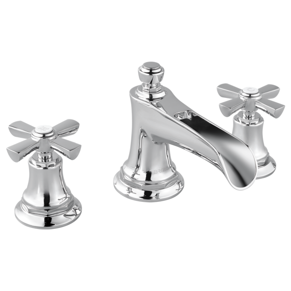 Brizo 65361LF-PCLHP--HX5361-PC Rook® Widespread Lavatory Faucet with Channel Spout - Less Handles 1.5 GPM